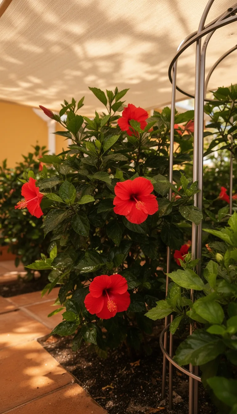 afternoon shade for hibiscus