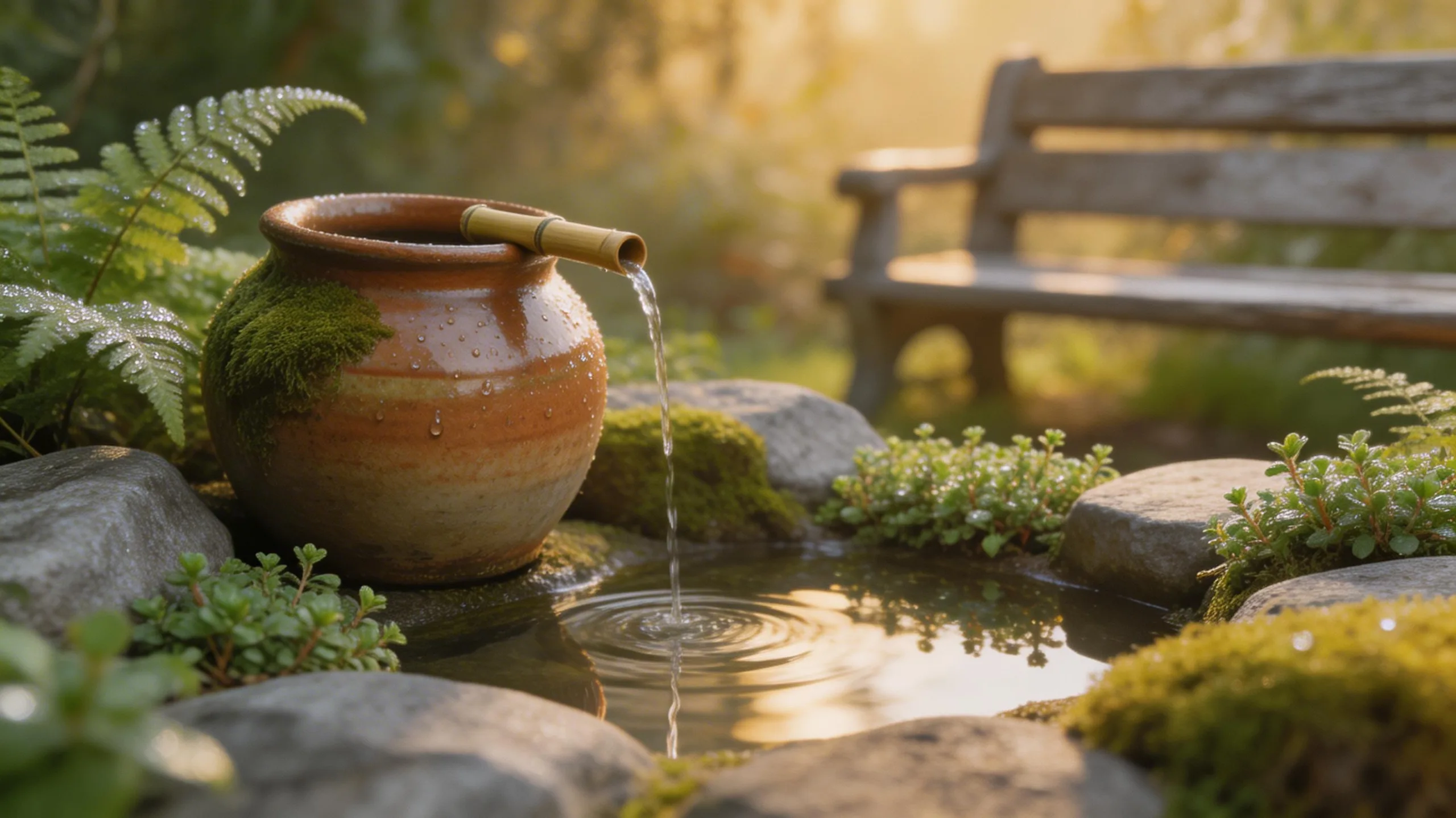 ceramic pot garden fountain