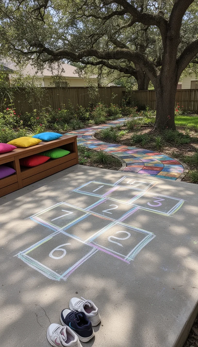 chalk hopscotch with variations