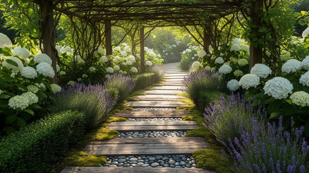 charming decorative garden path designs
