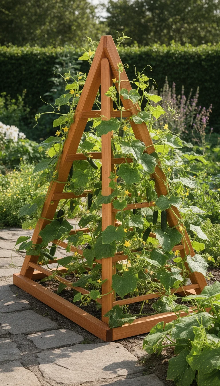 classic a frame pine trellis
