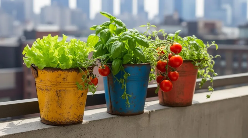 compact bucket container vegetable gardening