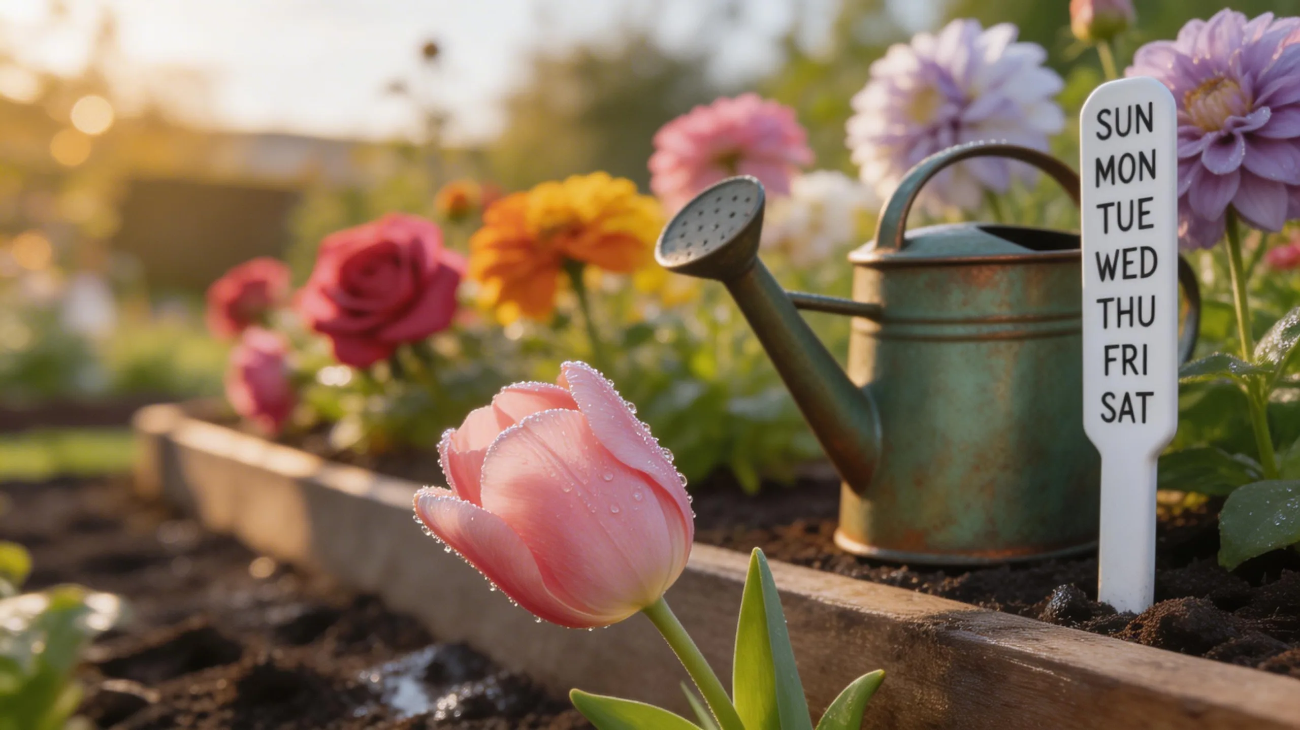 consistent deep morning watering schedule