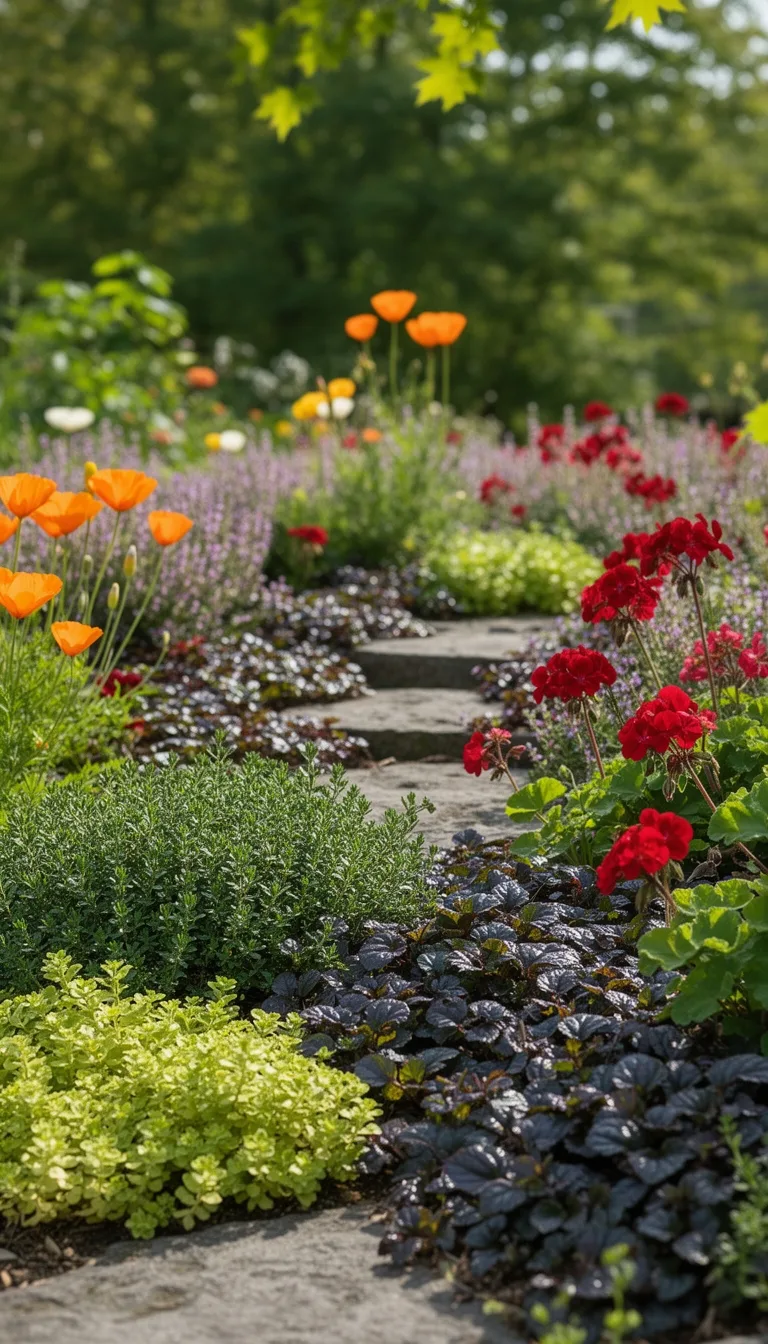 continuous low growing colorful groundcover