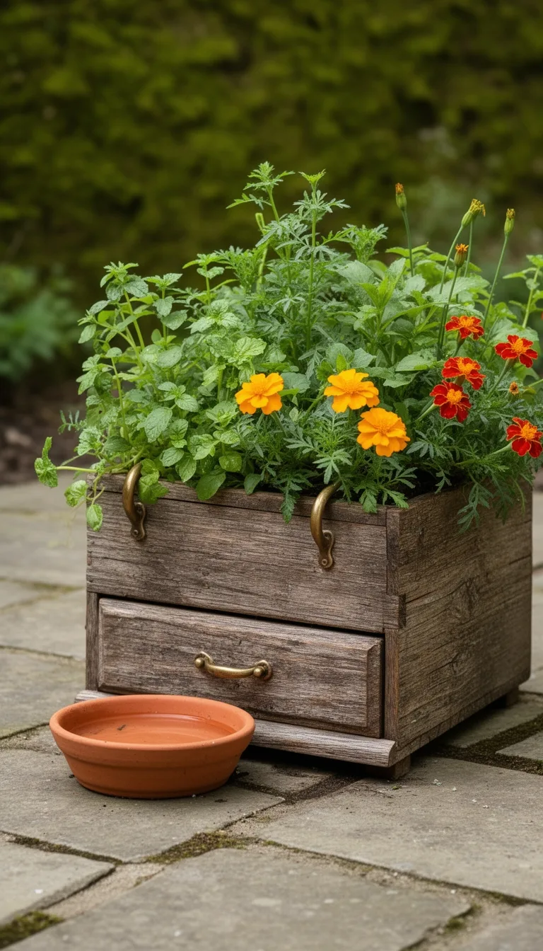 convert drawer into planter