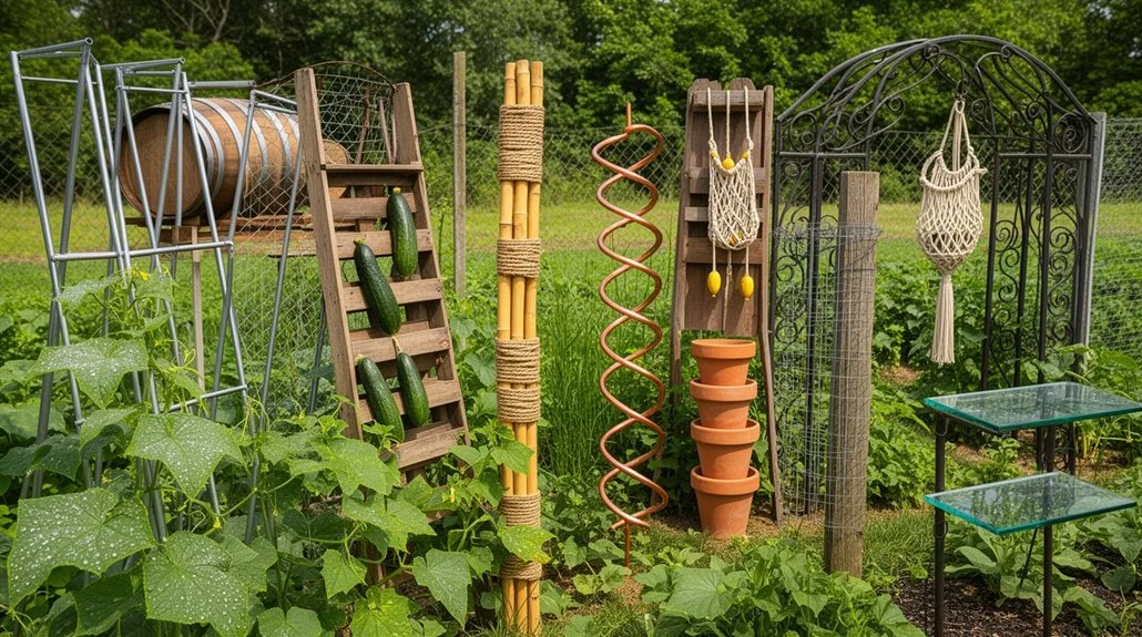 cucumber trellis ideas for healthy climbing plants