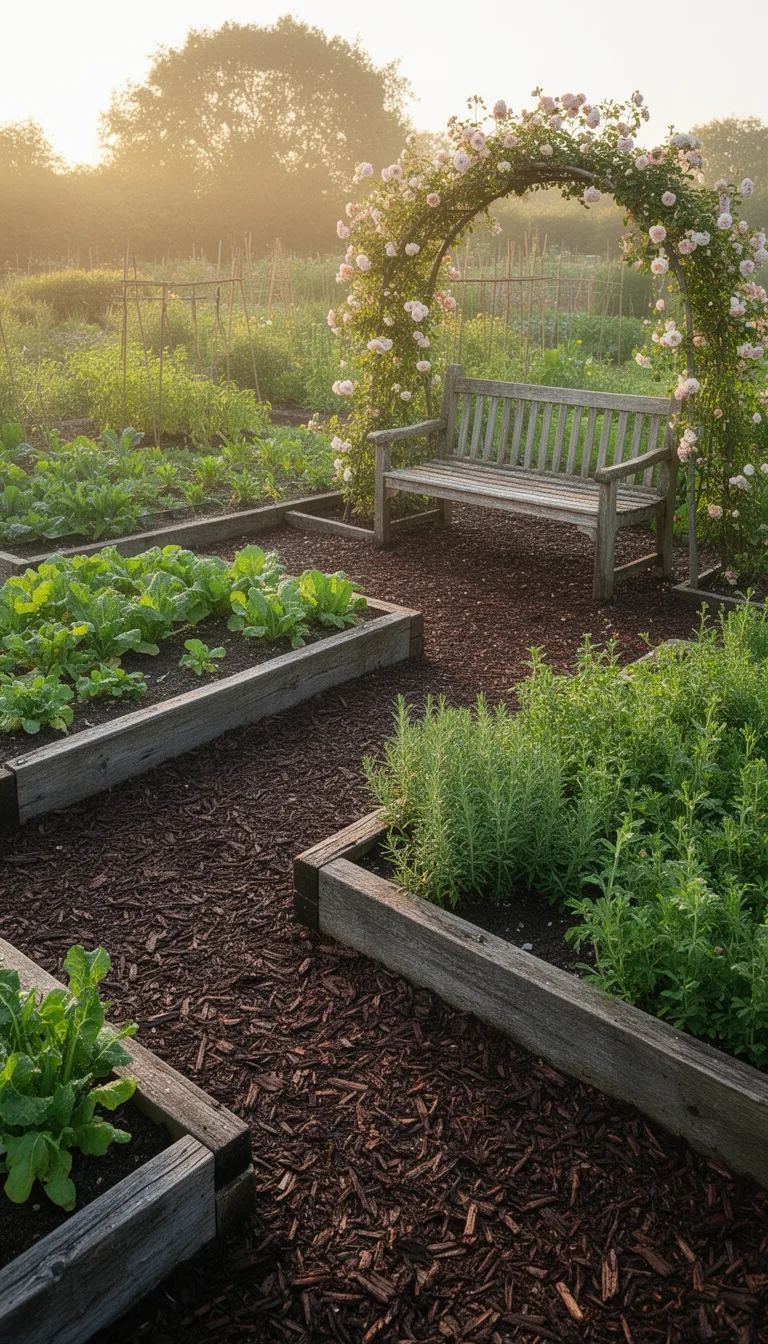 define paths with woodchips