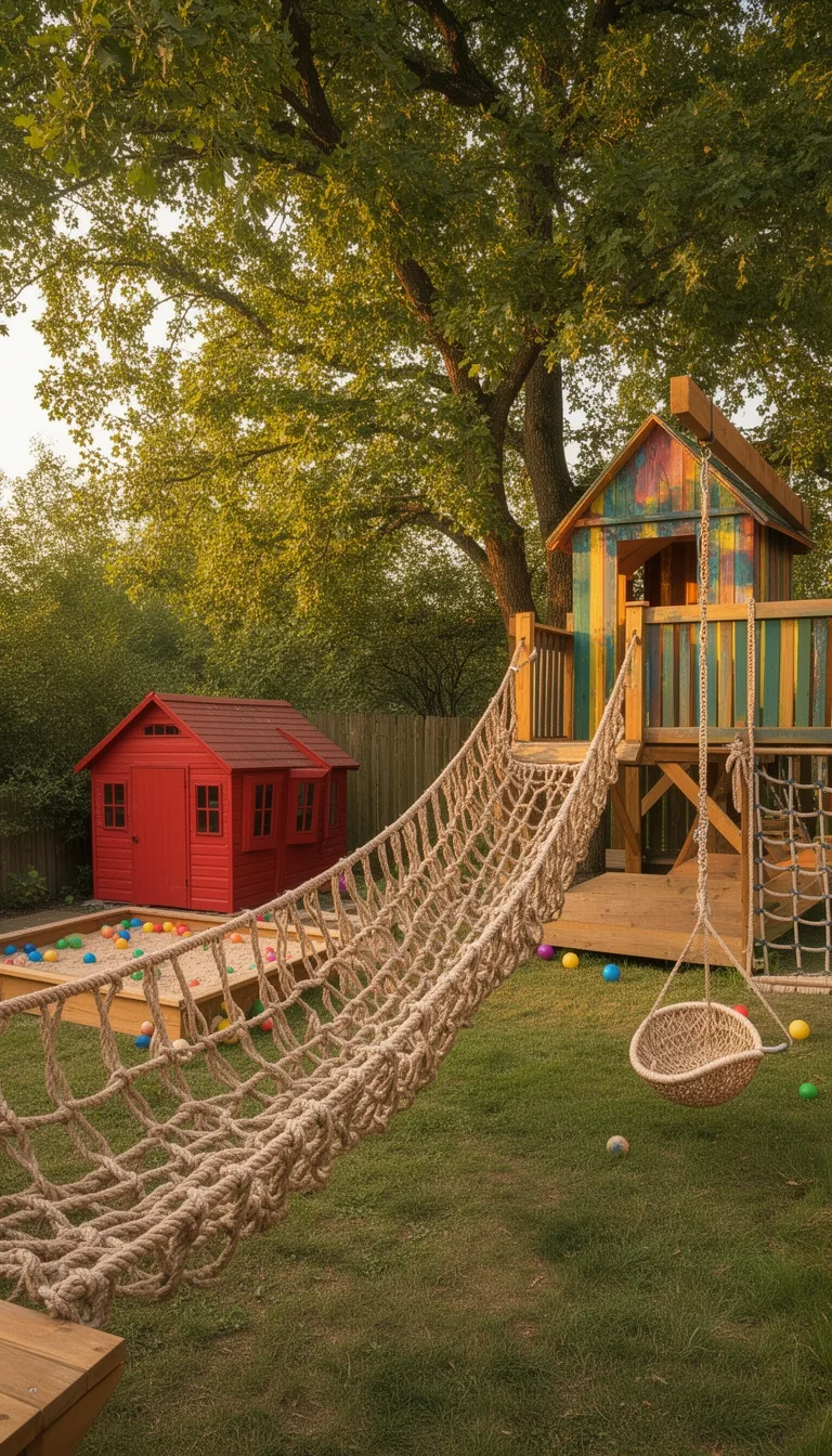 diy low height rope bridge