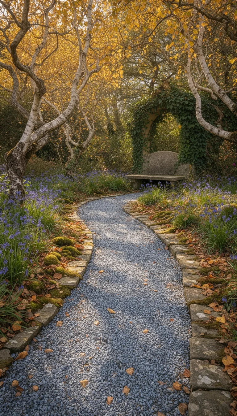 economical layered gravel path
