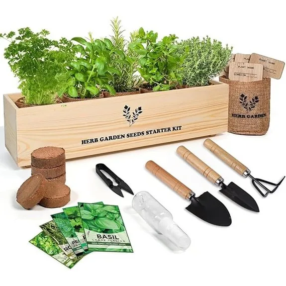 five herb seed kit with box
