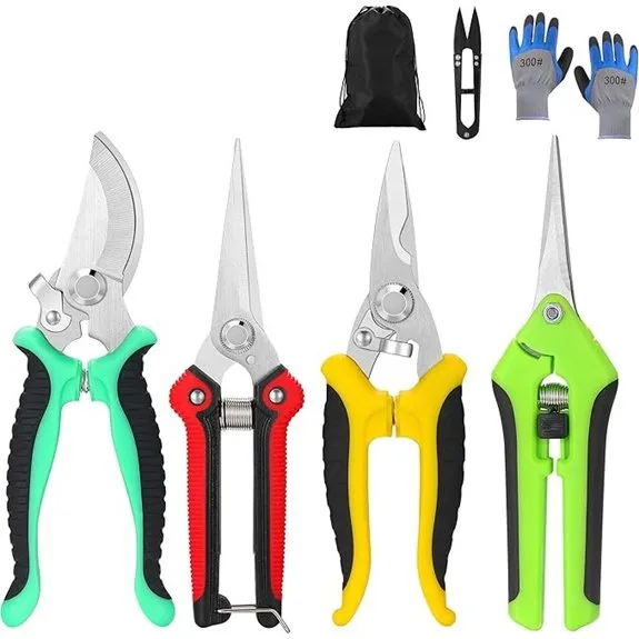 five piece pruning kit with gloves