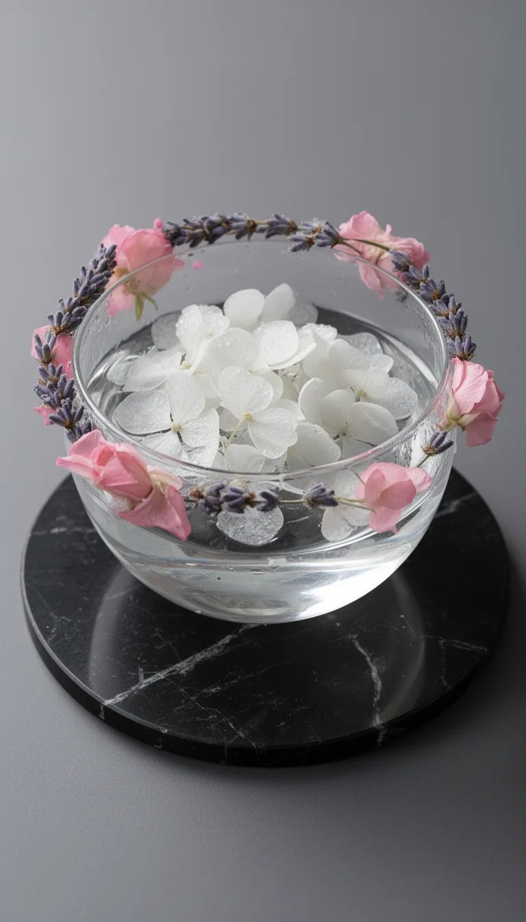 floating preserved floral centerpiece