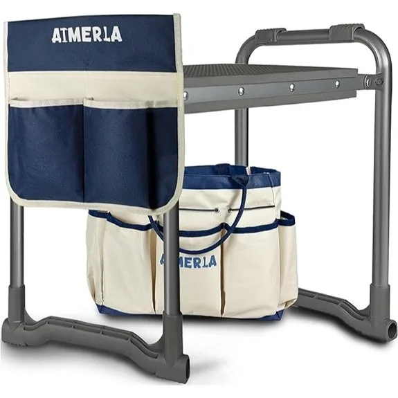foldable gardening kneeler seat