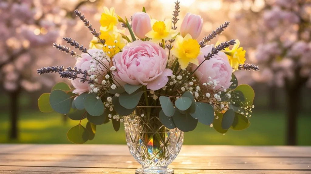 fresh spring floral arrangements