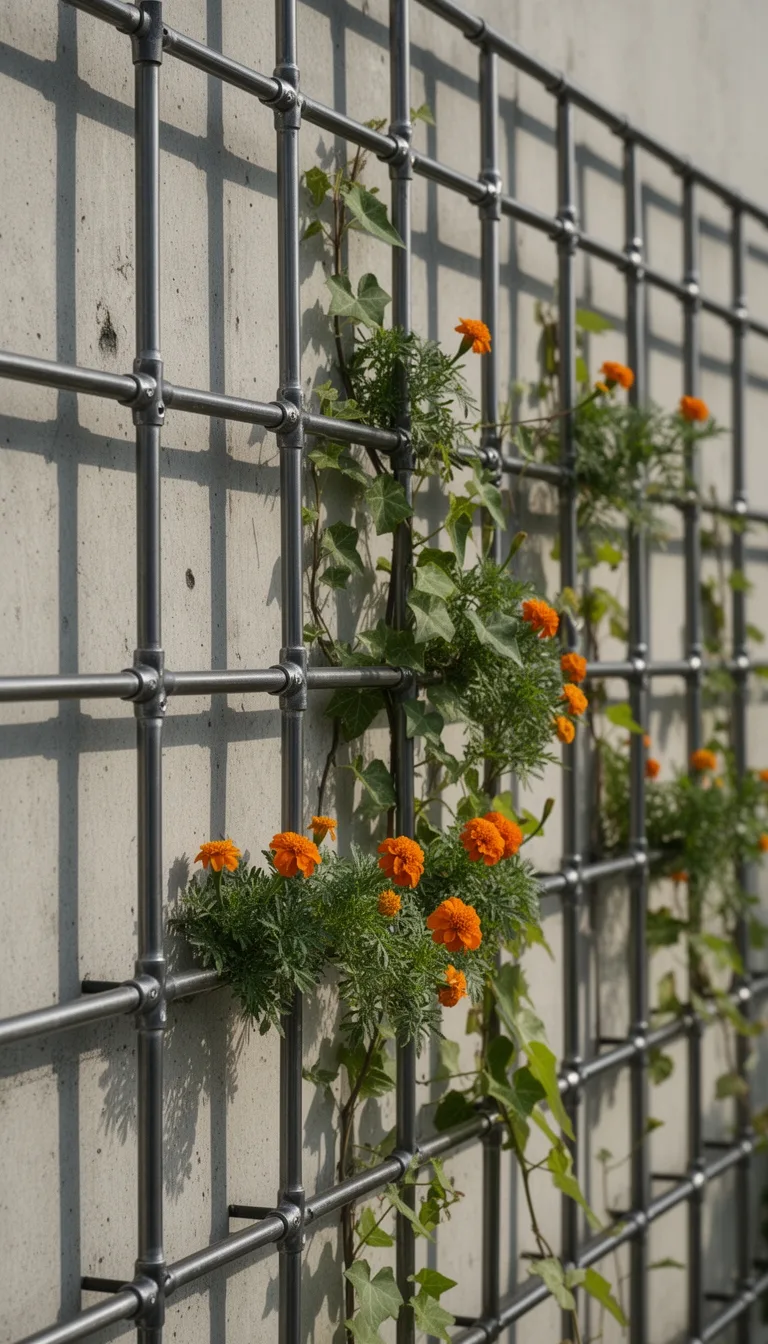 galvanized steel pipe trellis