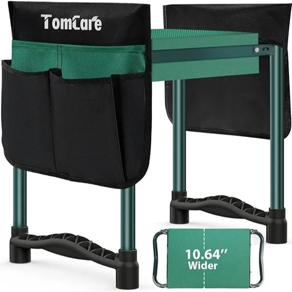 garden kneeler seat with pouches