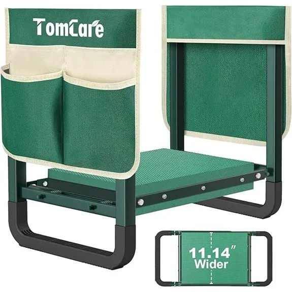 garden kneeler seat with pouches