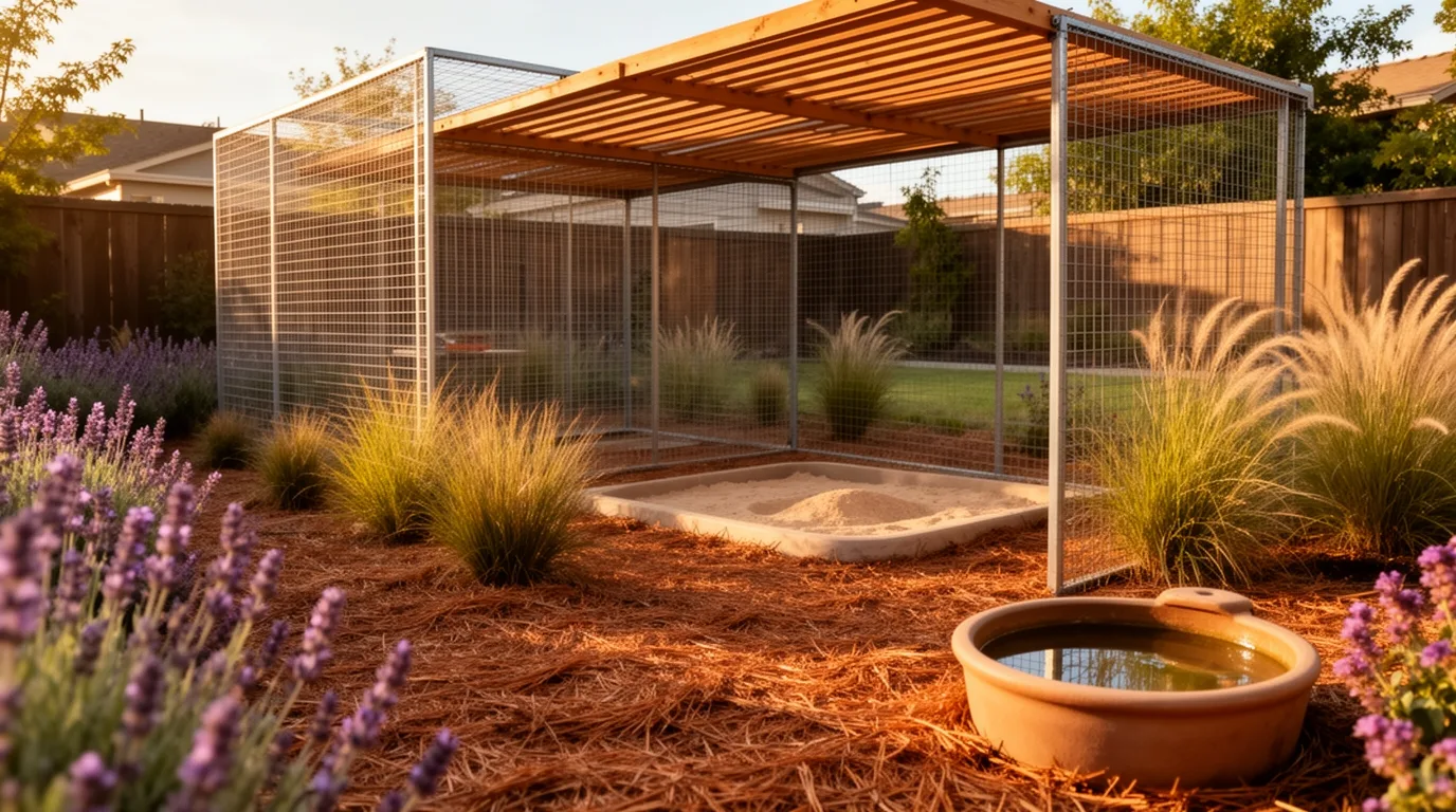 habitat rich quail friendly enclosure