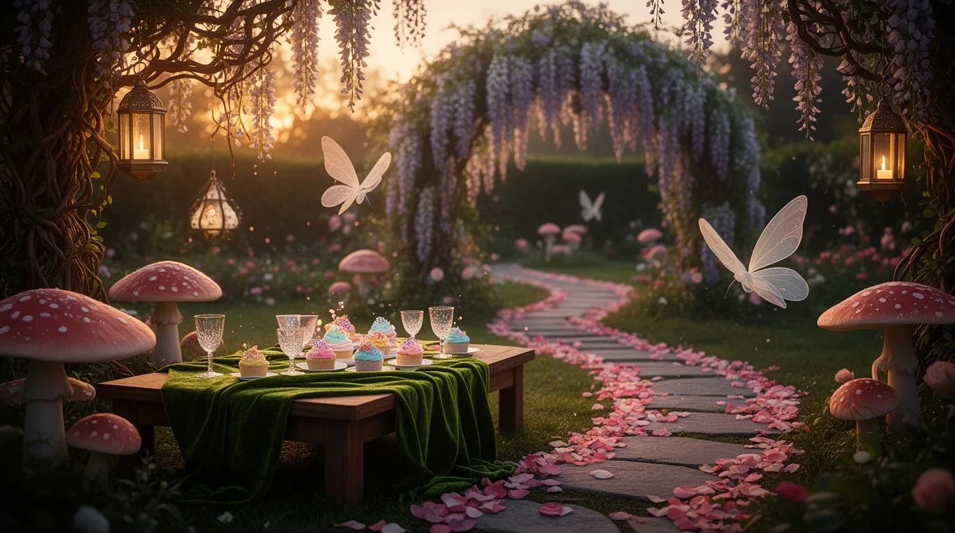 handcrafted botanical fairy scroll