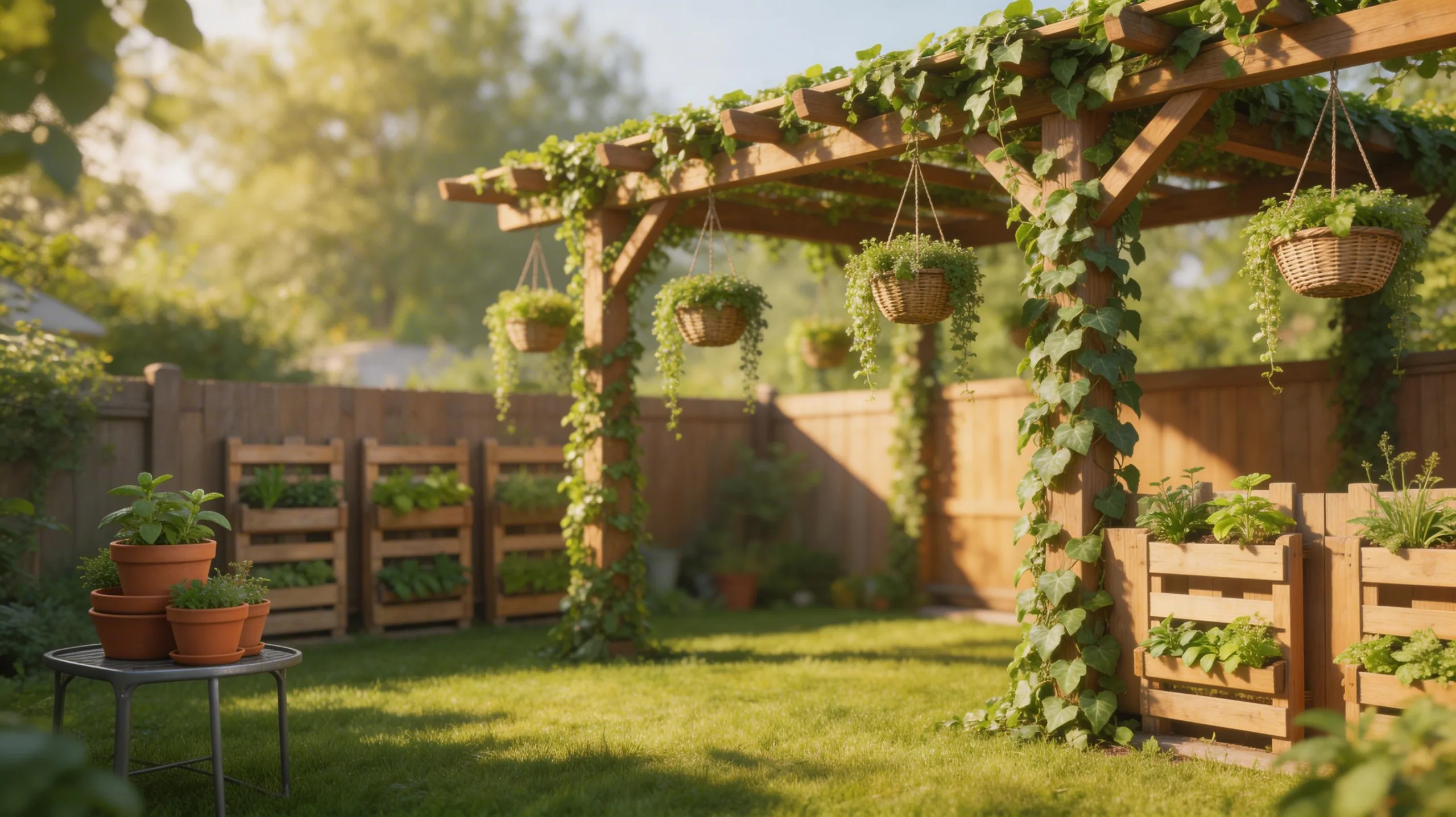 hang cascading plants overhead