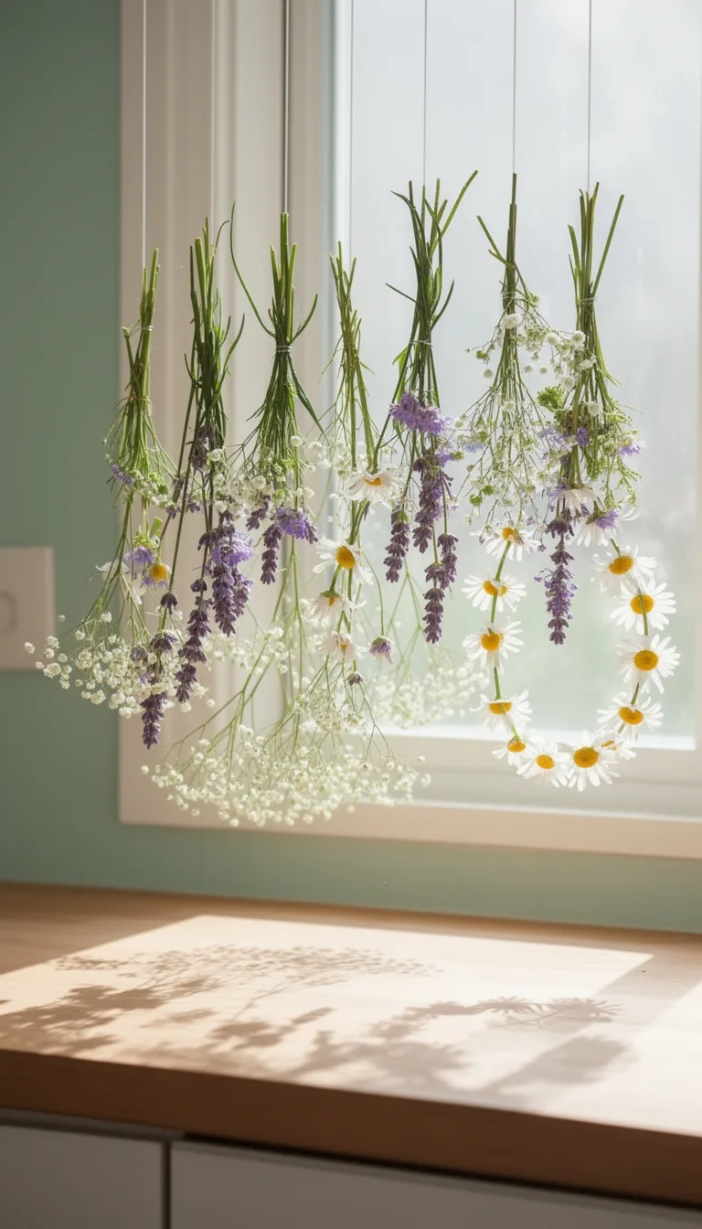 hang small bunches upside down