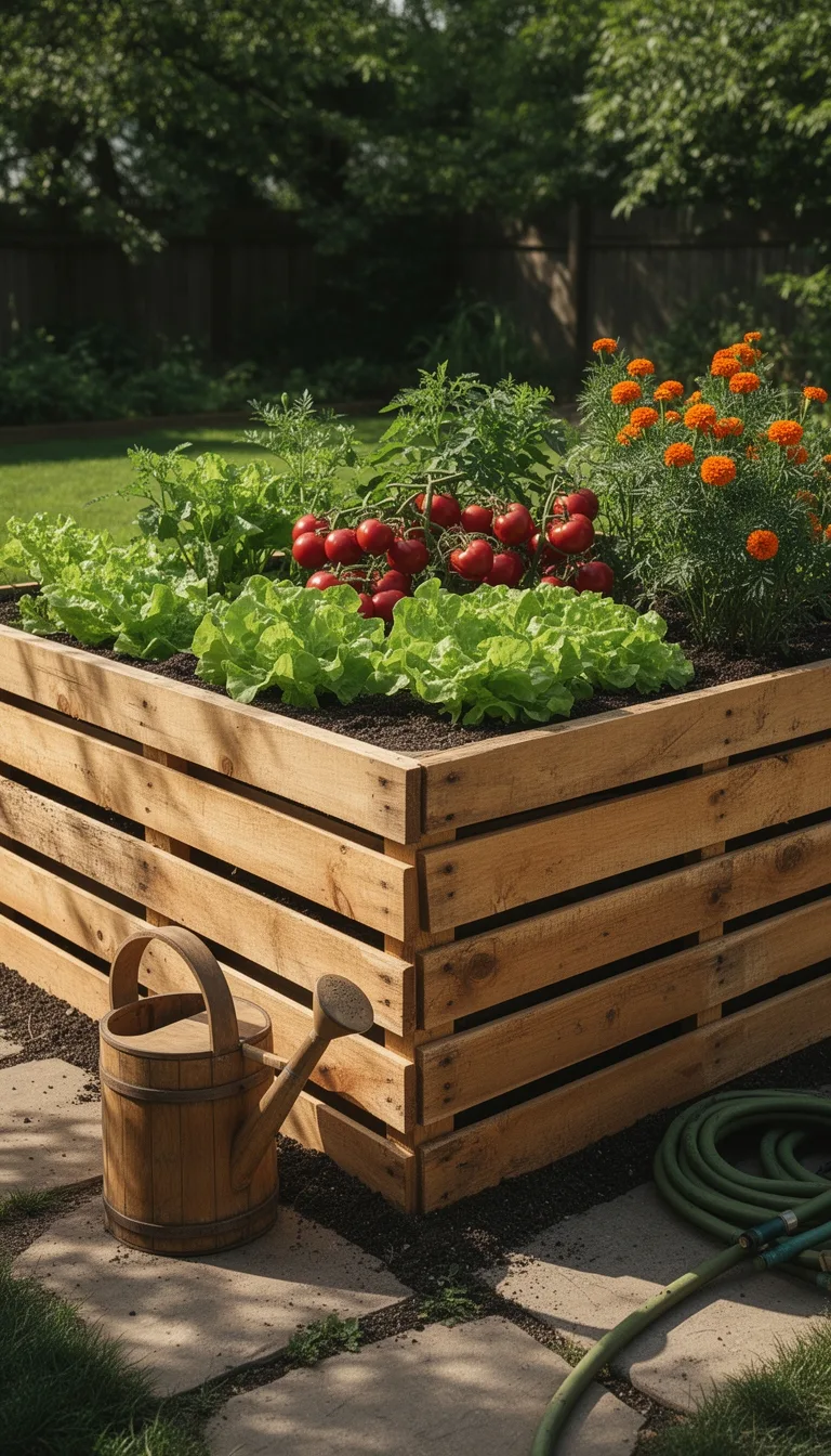 heat treated pallet raised bed