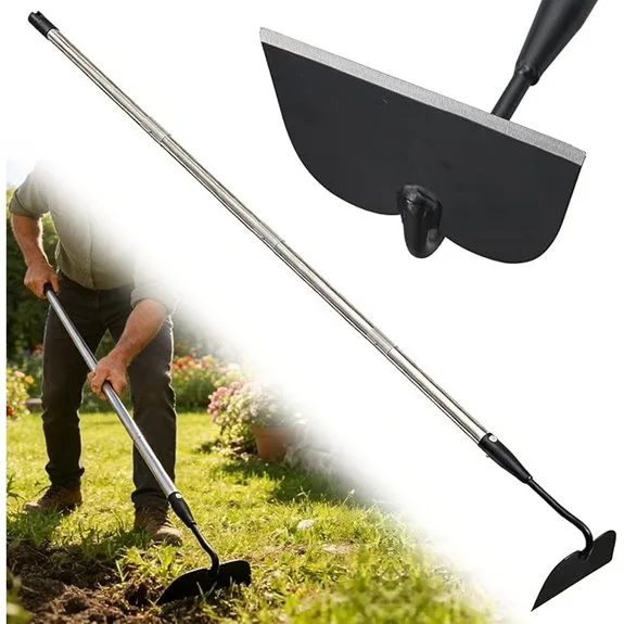 heavy 60 garden draw hoe
