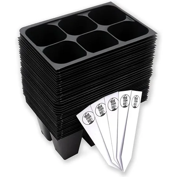 hydroponic seed trays staking