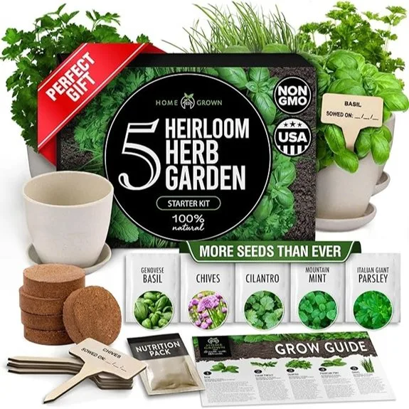 indoor home herb starter kit
