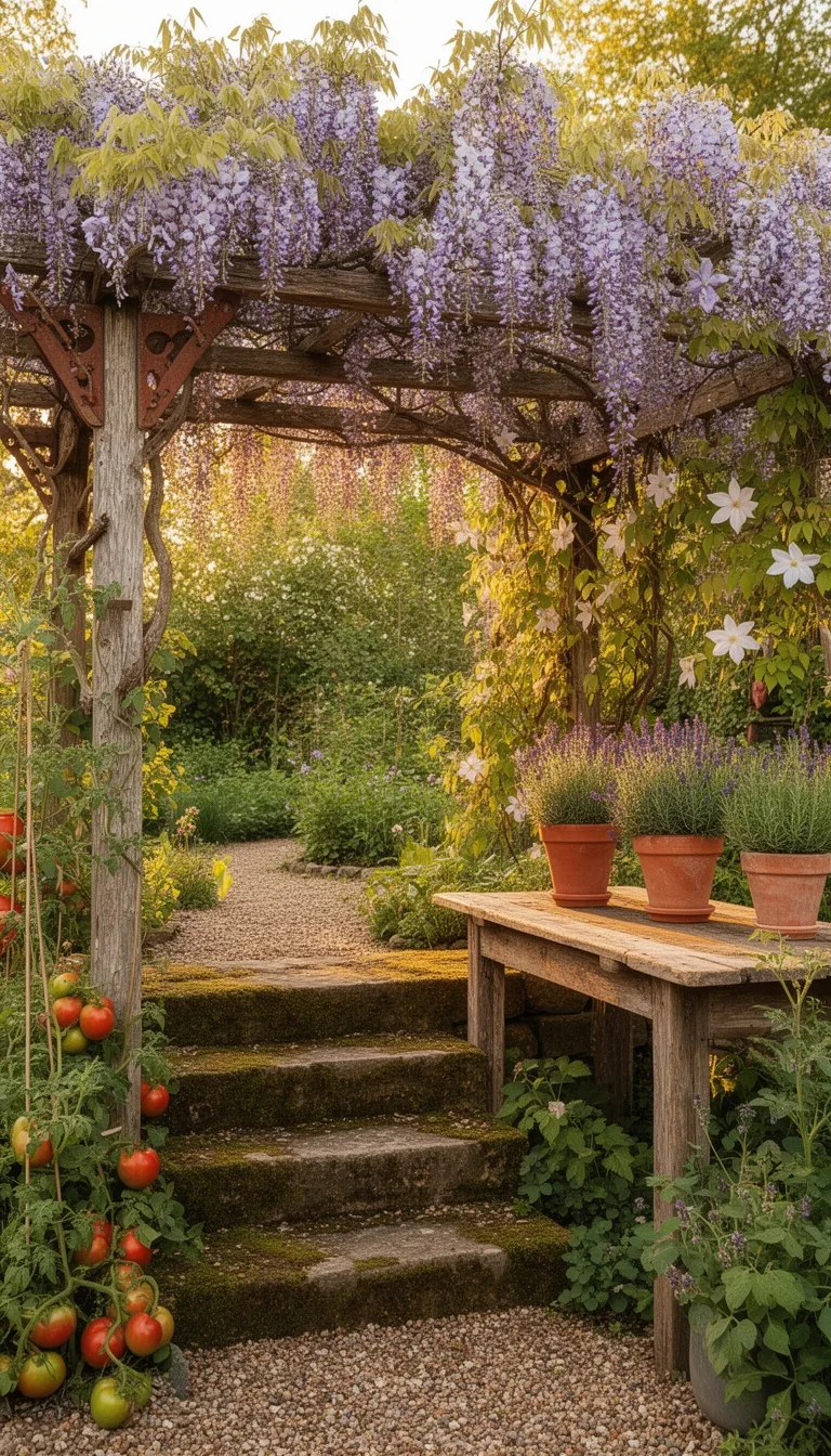 install pergola for vines