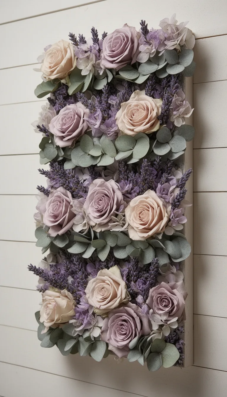 layered wall mounted preserved arrangement
