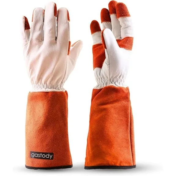 leather thornproof puncture resistant gardening gloves