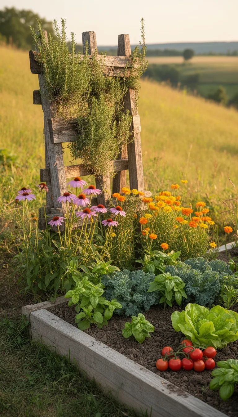 low maintenance herbs wildflowers edibles