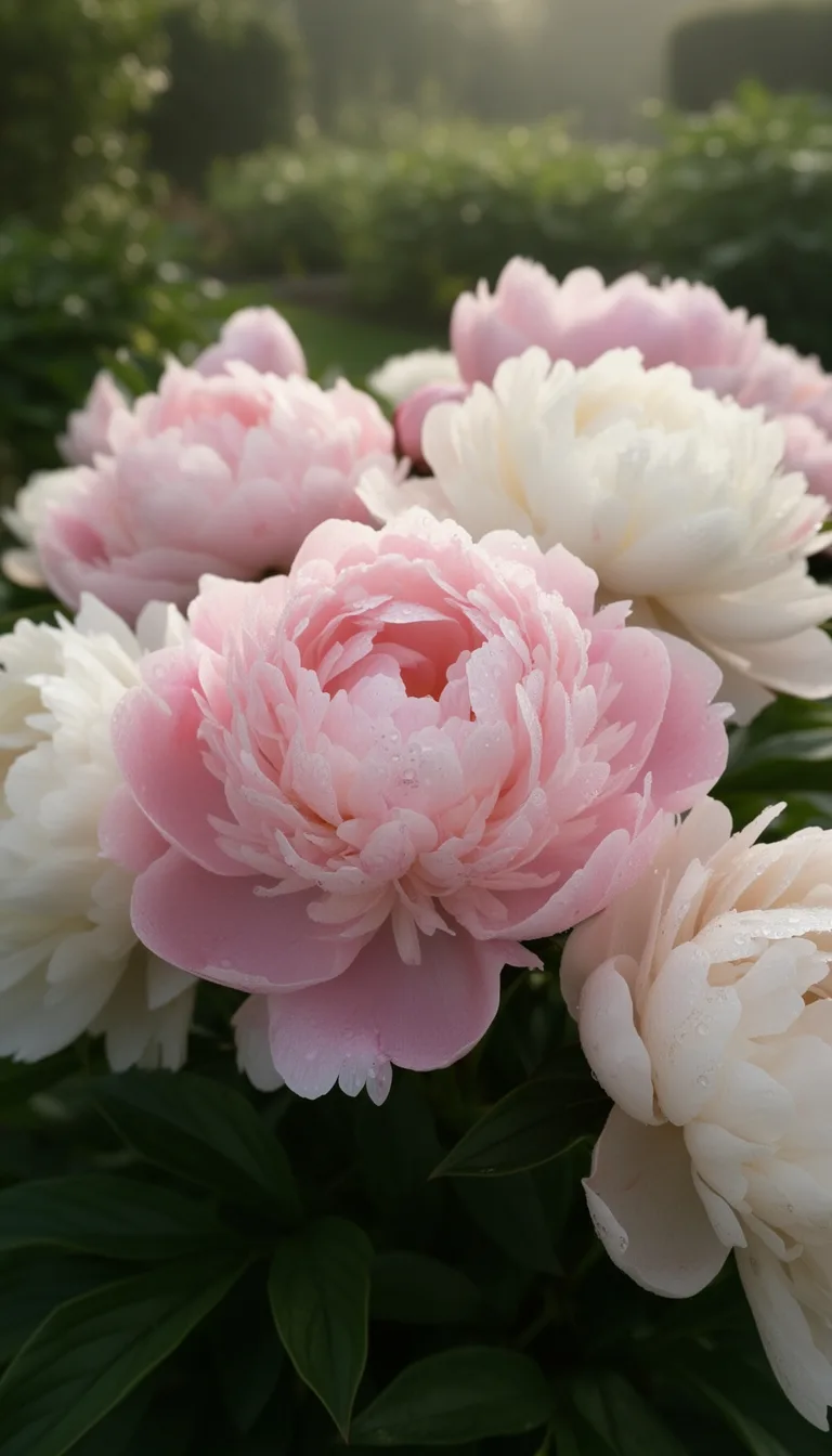 massive fragrant spring peony blooms