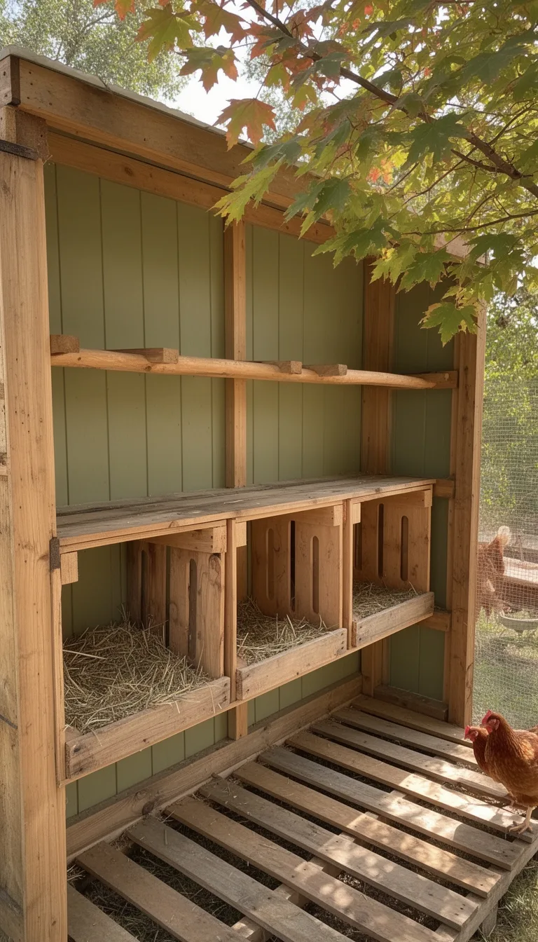 milk crate nesting and perches