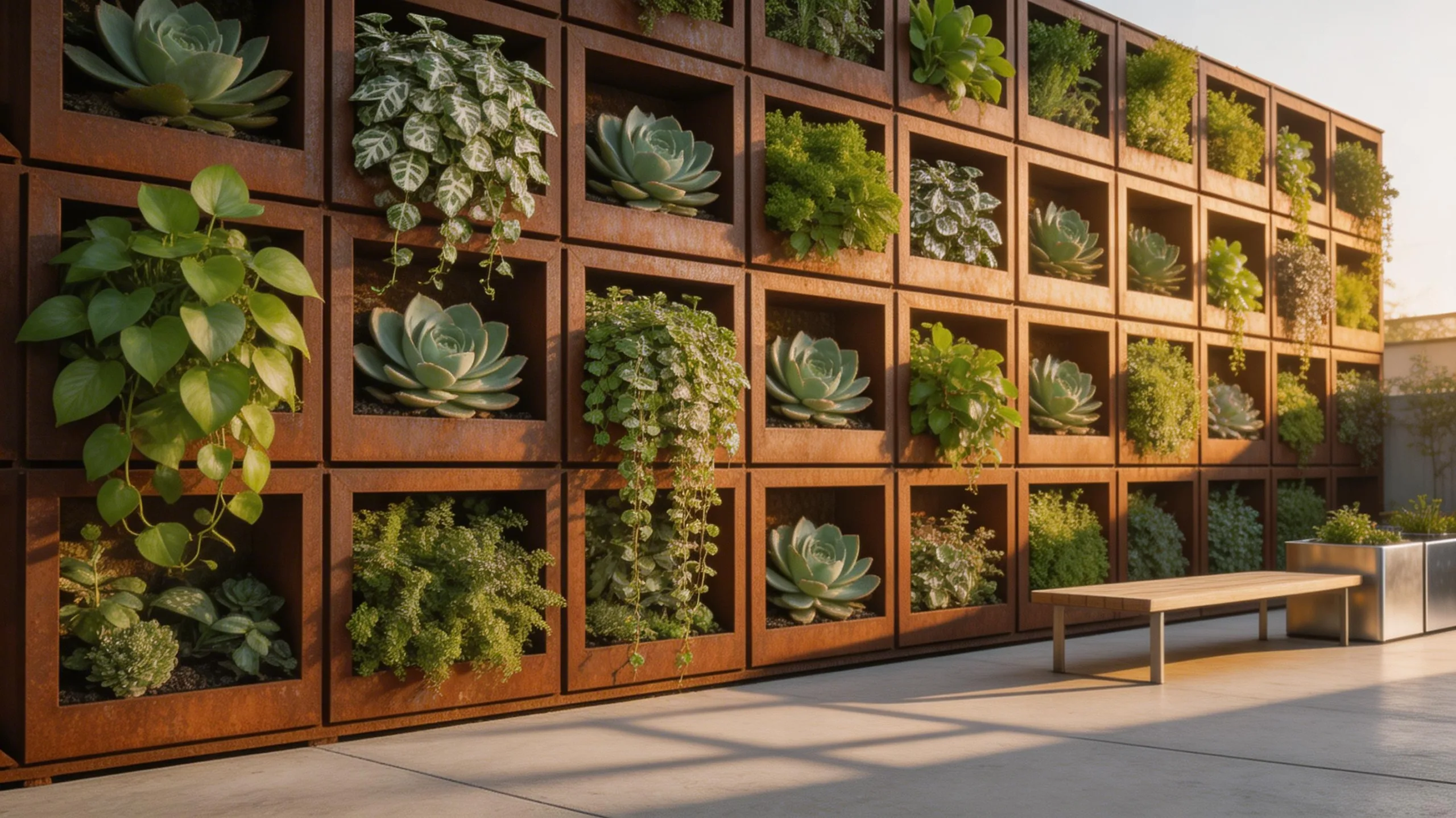 modular drought tolerant vertical garden