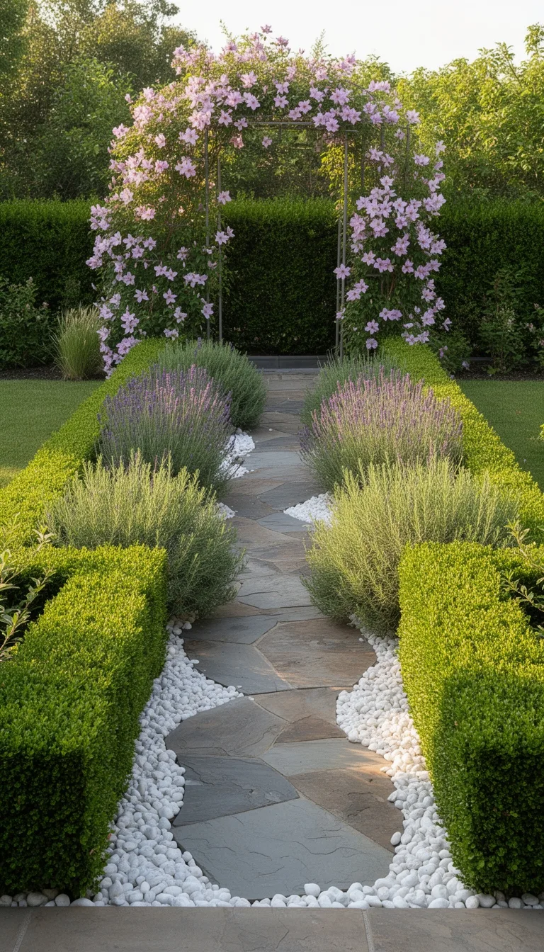 narrow border garden designs