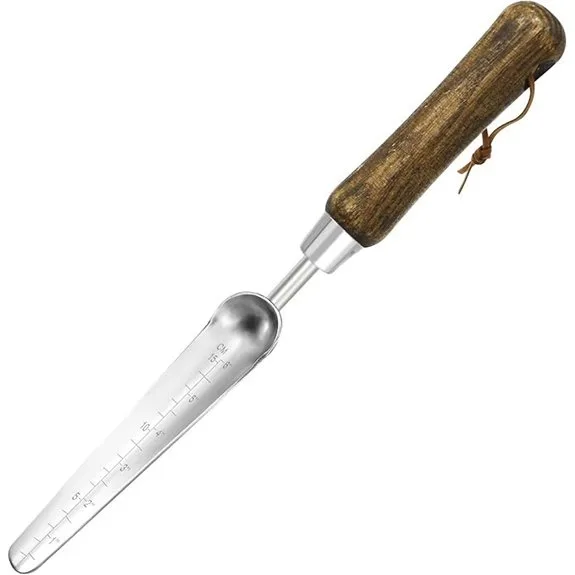 narrow stainless steel trowel