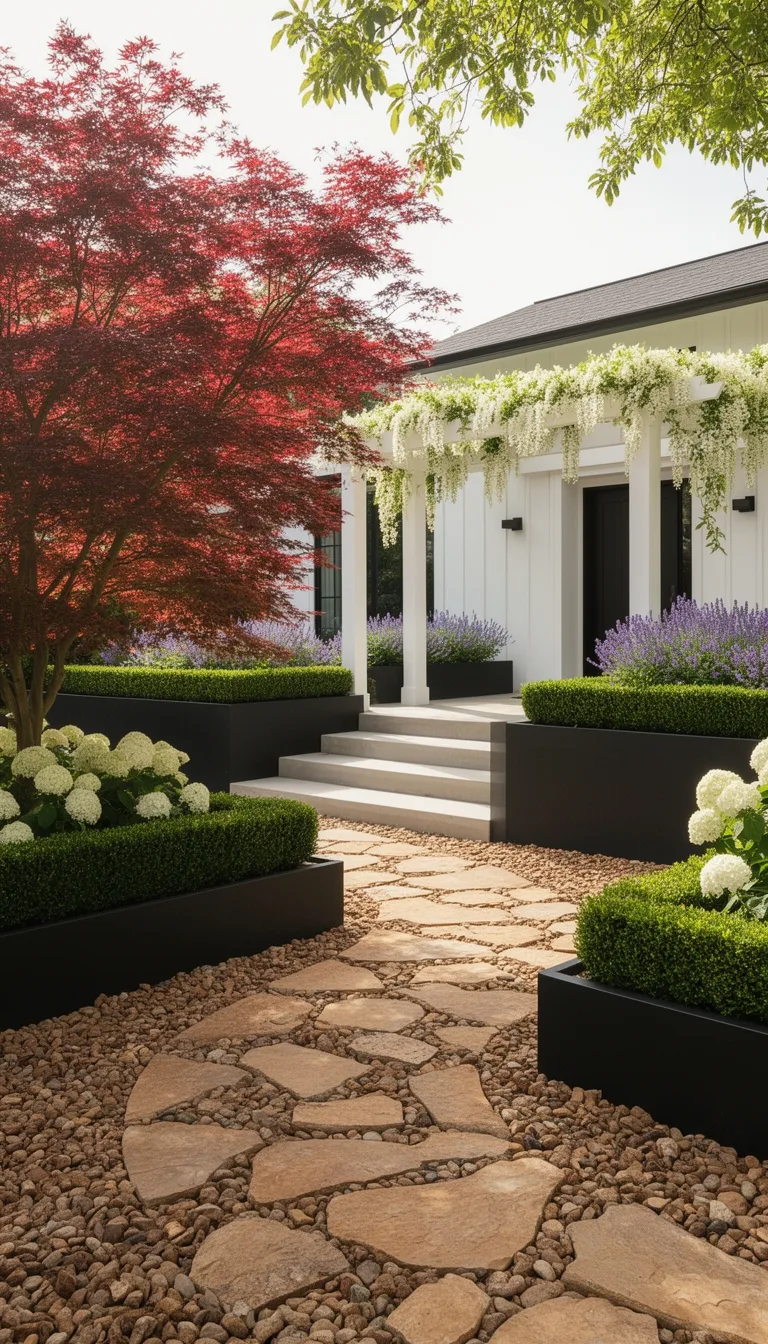 nature focused cohesive front yard vision