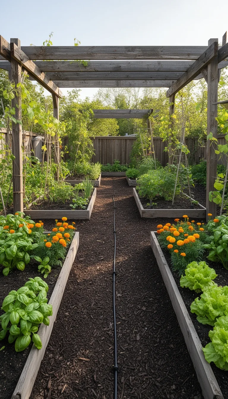 optimized compact garden layout
