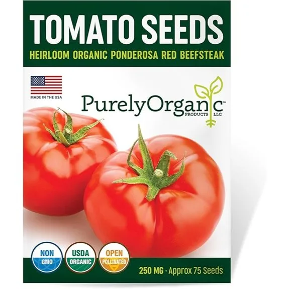 organic ponderosa red beefsteak tomatoes
