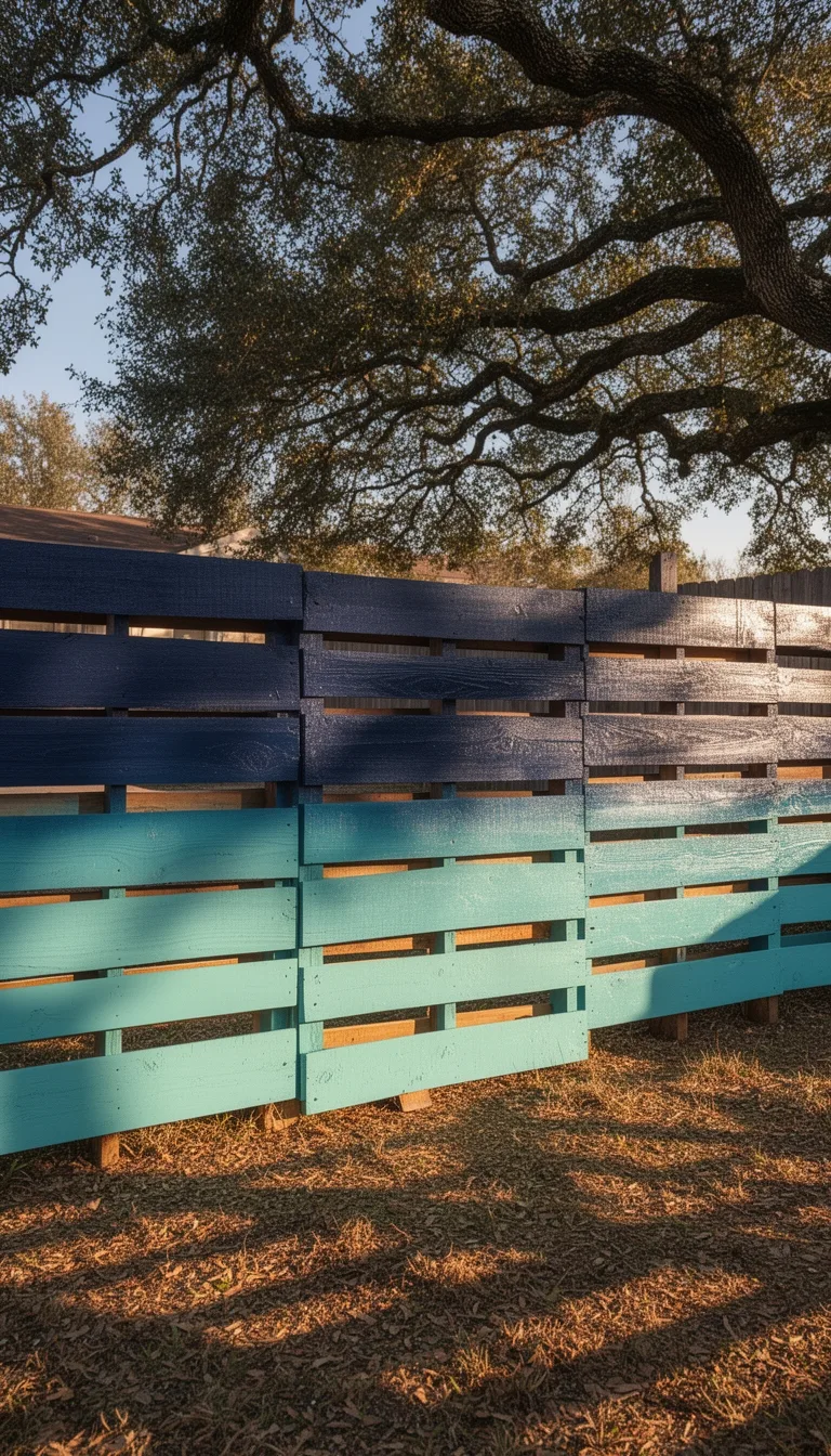 paint or stain pallet fence