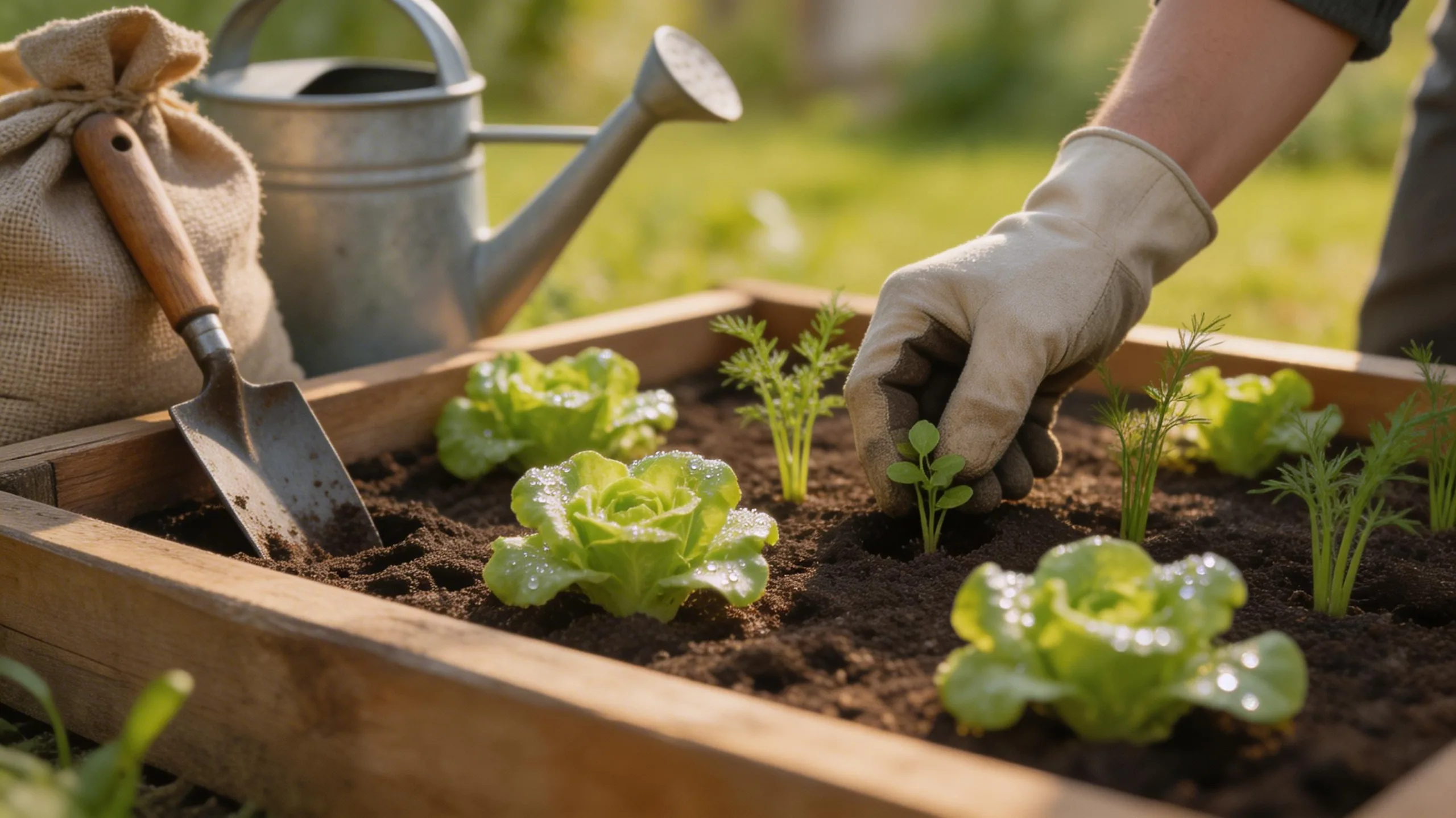 plant seeds transplant seedlings gently