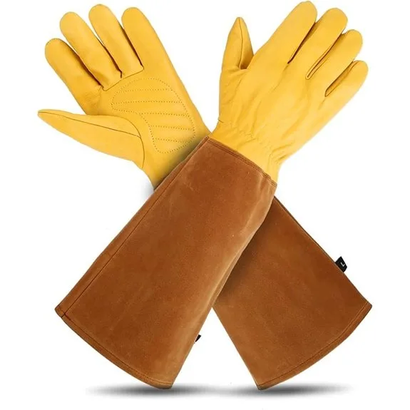 protective rose pruning gloves
