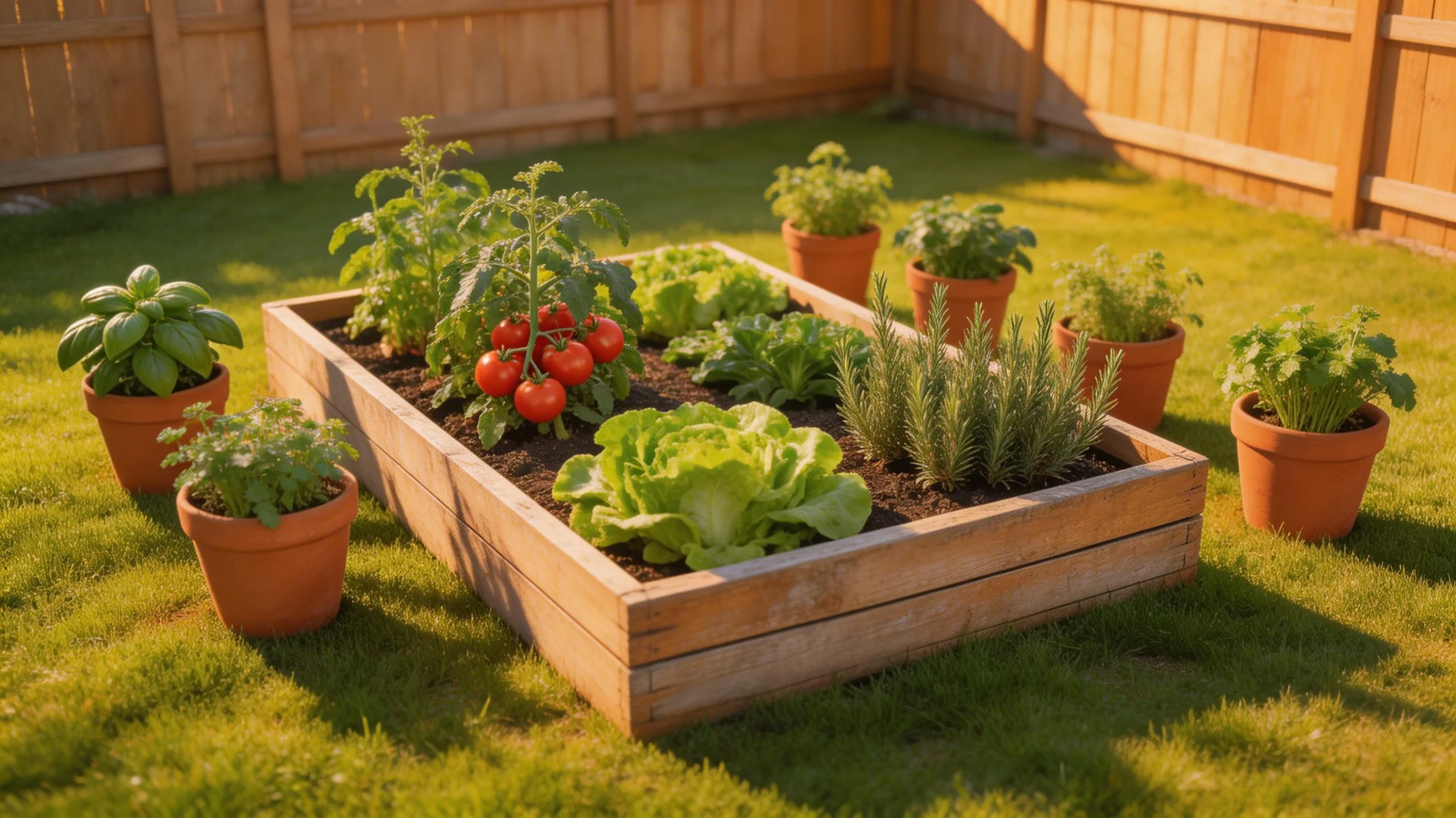 raised beds and containers