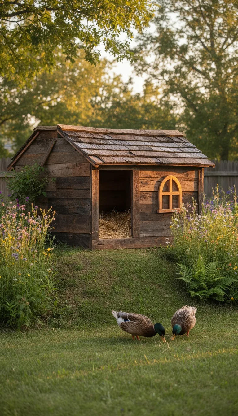 reclaimed barn wood duckcoop
