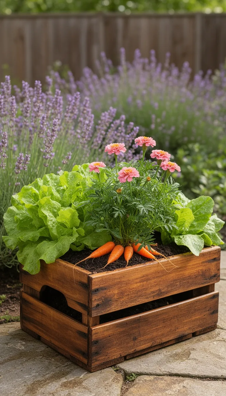 repurposed crate planter instructions