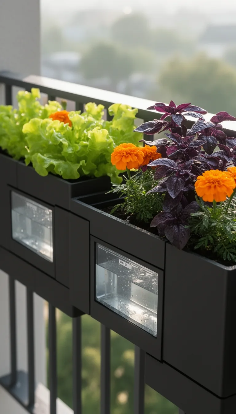 self watering modular planter box