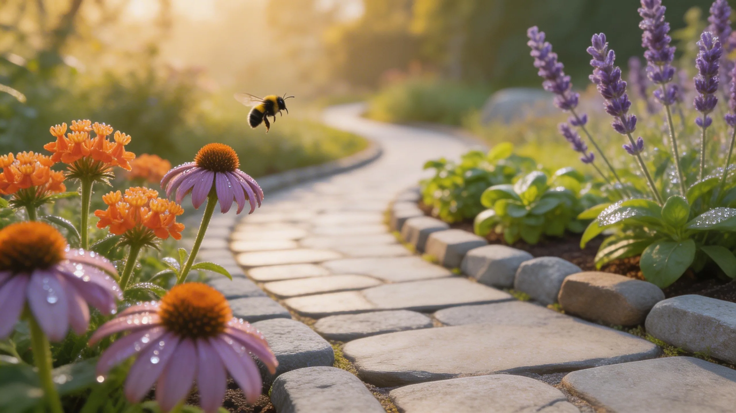 sequential native pollinator pathway