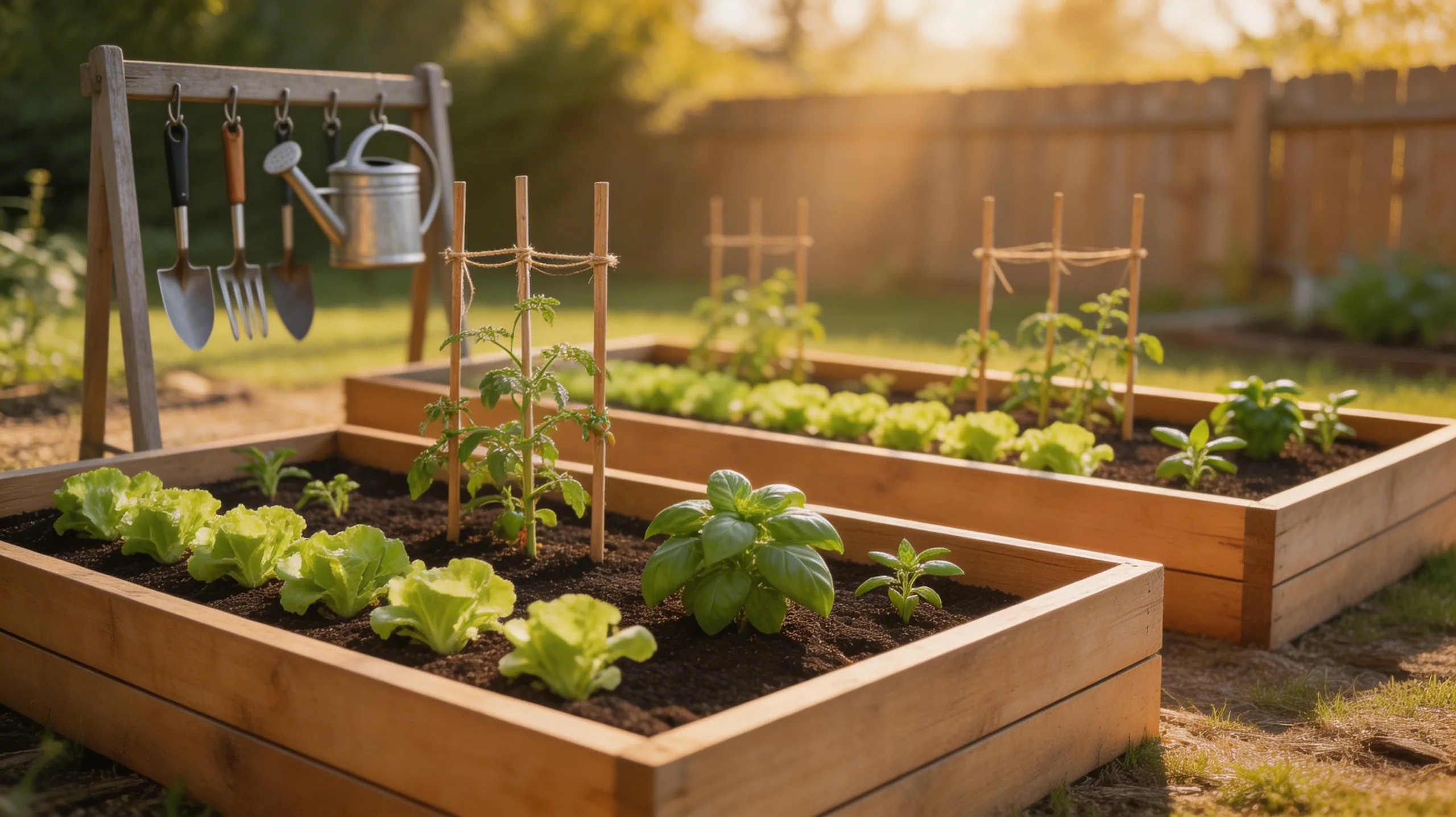 simple diy raised garden beds